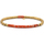 Montres & Bijoux Bracelets Sixtystones Bracelet Acier Perles Heishi 4mm Jaspe -Large-20cm Orange