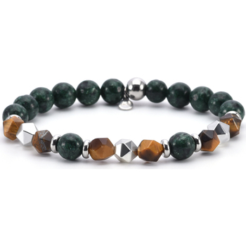 bracelets sixtystones  bracelet perles rondes pierres -large-20cm 