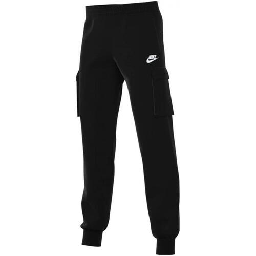 Vêtements Garçon Pantalons de survêtement what Nike K nsw club flc crgo pnt lbr Noir