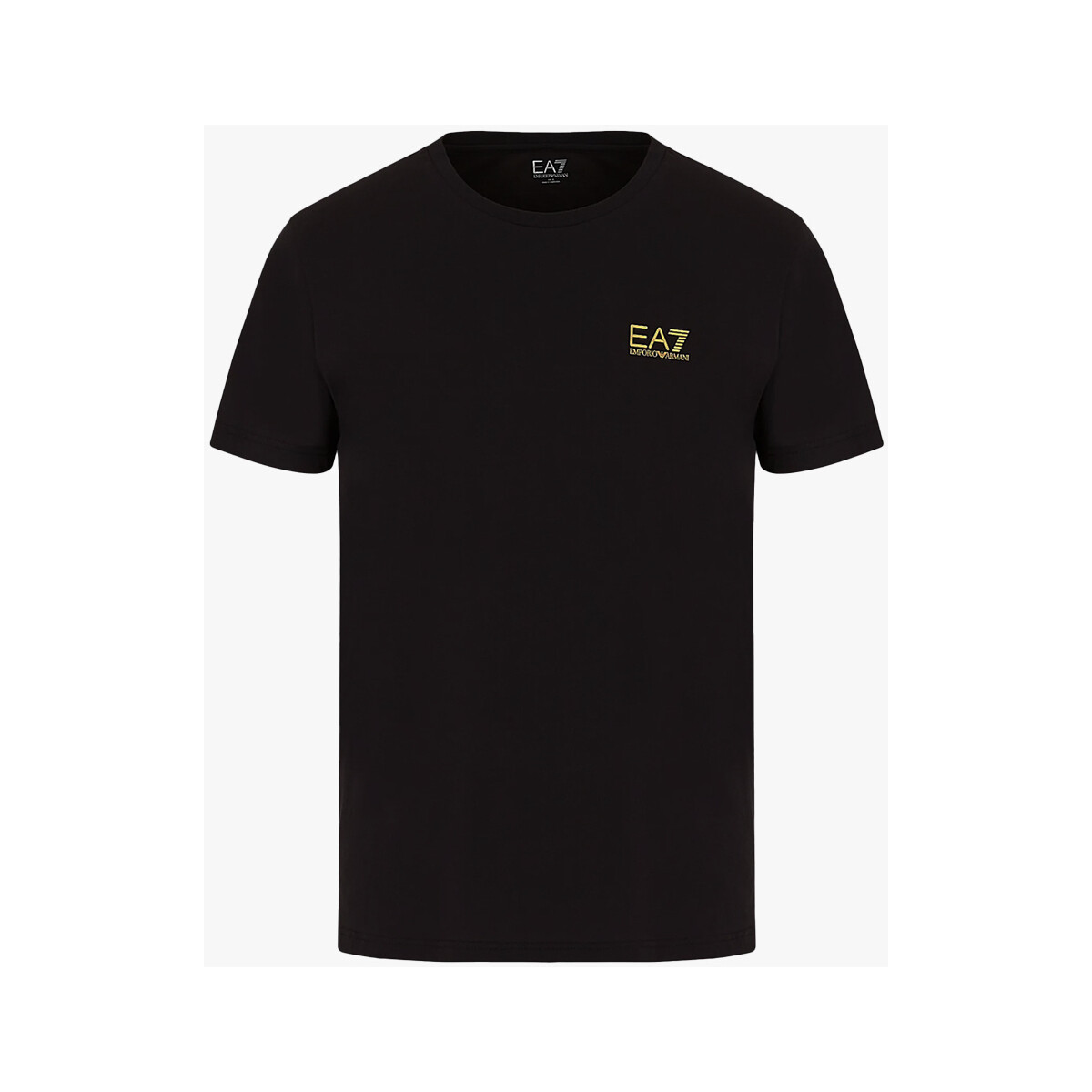 Vêtements Homme T-shirts & Polos Emporio Armani EA7  Core Identity Gold Logo TShirt BlackS 