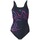 Vêtements Femme Maillots / Shorts de bain Arena WOMEN S  SWIMSUIT U BACK - BLACK-FREAK ROSE MULTI - 48 Noir