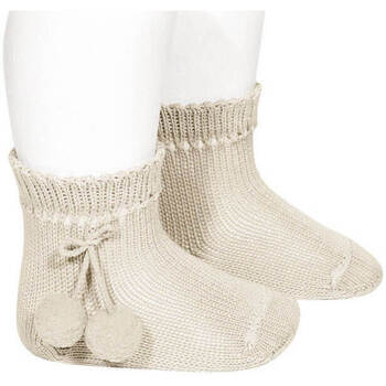 chaussettes enfant condor  courtes coton avec pompoms 