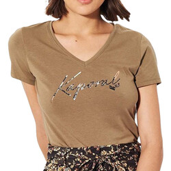Vêtements short-sleeved T-shirts manches courtes Kaporal FRANH22W11 Vert