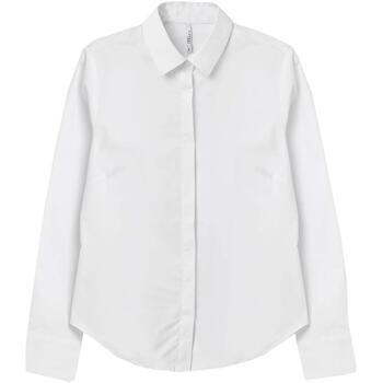Vêtements Femme Chemises / Chemisiers Tiffosi Wallstreet 1 blc brillant ml shirt Blanc