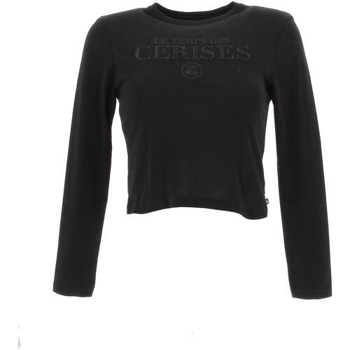 Vêtements Fille lace logo-print hoodie Bianco Le Temps des Cerises Tsh g nancigi black Noir