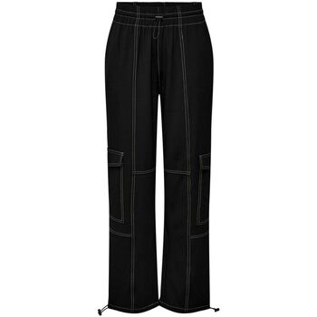 Vêtements Femme Pantalons Only 15302708 AMALIA-BLACK Noir