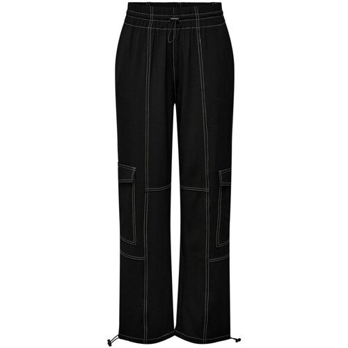 Vêtements Femme Pantalons Only 15302708 AMALIA-BLACK Noir