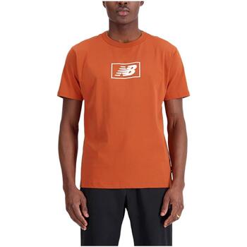 Vêtements Homme T-shirts Marrone manches courtes New Balance  Orange