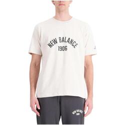 Vêtements Homme T-shirts manches courtes New Balance  Beige