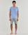 Vêtements Homme Pyjamas / Chemises de nuit Calvin Klein Jeans S/S SHORT SET Bleu / Gris