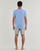 Vêtements Homme pares de calcetines tobilleros para hombre CALVIN KLEIN 701218708 White 002 S/S SHORT SET Bleu / Gris