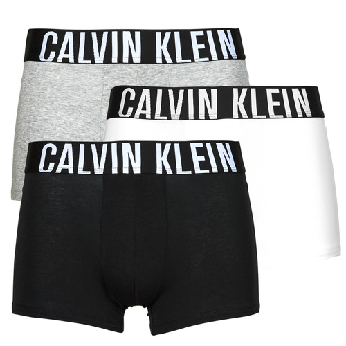 Sous-vêtements Homme Boxers Calvin Logo Klein Jeans TRUNK 3PK X3 Noir / Gris / Blanc