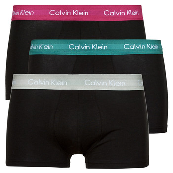 Sous-vêtements Homme Boxers Calvin Klein gold mesh strap watch LOW RISE TRUNK 3PK X3 Noir