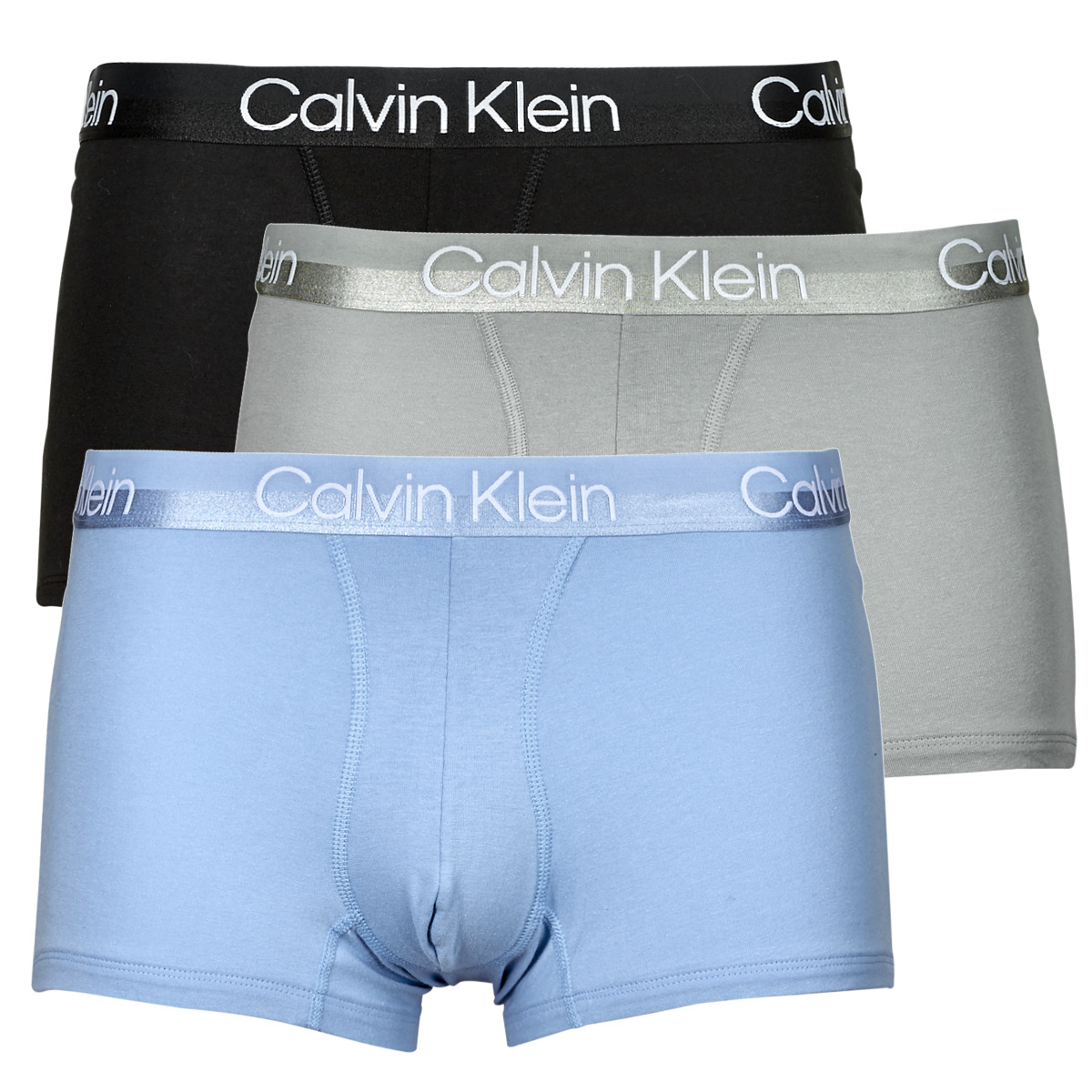 Sous-vêtements Homme Boxers Calvin Klein Jeans TRUNK 3PK X3 Gris / Bleu / Noir