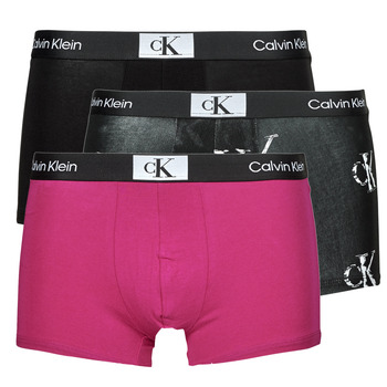 Sous-vêtements Homme Boxers Calvin Klein Jeans TRUNK 3PK X3 Noir / Noir / Violet