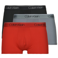 Sous-vêtements Homme Boxers Calvin argento Klein Jeans LOW RISE TRUNK 3PK X3 Noir / Rouge / Gris