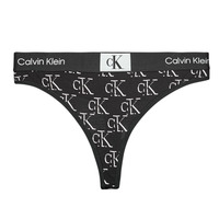 Sous-vêtements Femme Strings Calvin T-paita Klein Jeans MODERN THONG Noir