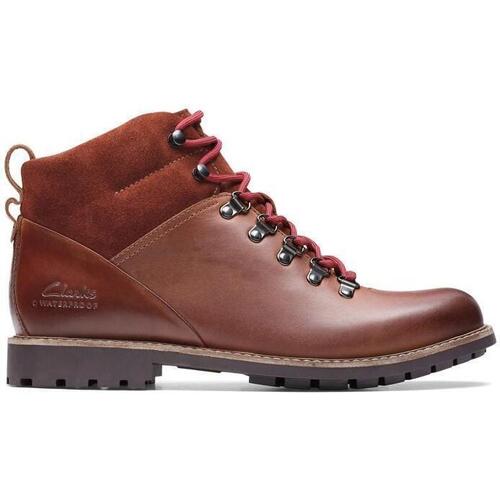 Chaussures Homme Bottes Clarks WestcombeHiWP Marron