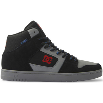 Chaussures Homme Chaussures de Skate DC Shoes Versace Jeans Couture Klobige Sneaker mit Logo in Grau und Schwarz Noir