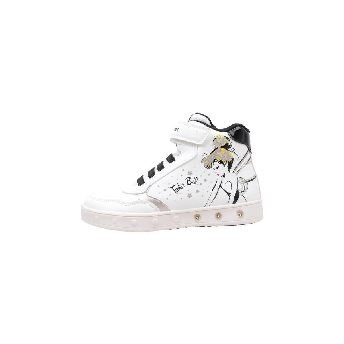 Chaussures Fille Baskets montantes Geox J SKYLIN GIRL F Blanc