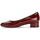 Chaussures Femme Escarpins Gabor Escarpins en vernis à talon décroché bloc Bordeaux