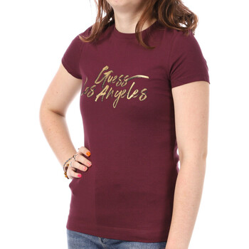 Vêtements Femme T-shirts manches courtes Guess G-W3YI18J1314 Violet