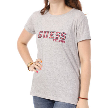 Vêtements Femme T-shirts manches courtes Guess G-W3YI35K8G01 Gris