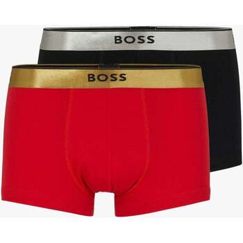 Sous-vêtements Homme Caleçons BOSS Lot de 2 boxers  noir et rouge Noir