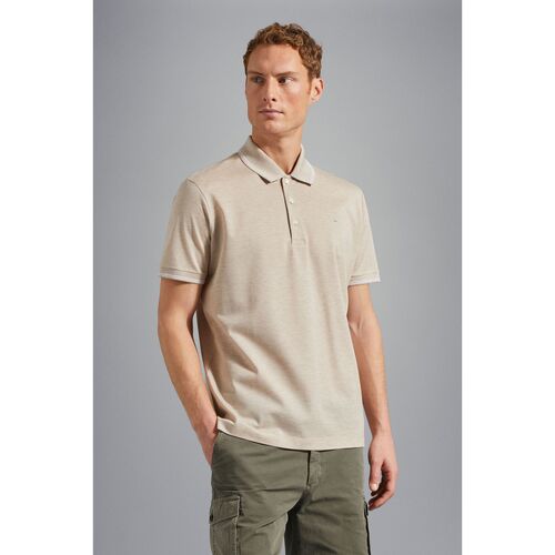 Vêtements Homme T-shirts & Polos Lyle & Scott Polo Lyle & Scott beige en coton bio Beige