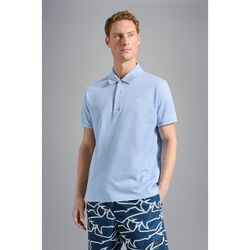 Vêtements Homme T-shirts & Polos Paul & Shark Polo Paul & Shark bleu clair en coton bio Bleu
