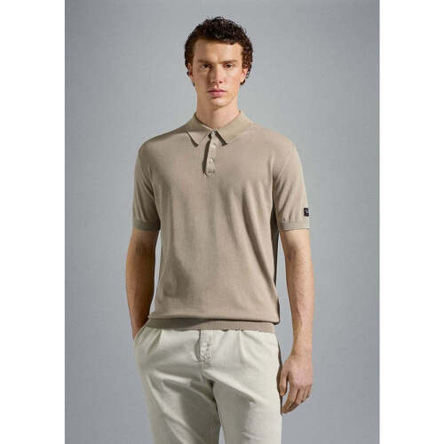 Vêtements Homme T-shirts & Polos Paul & Shark Polo Paul & Shark beige coton bio Beige