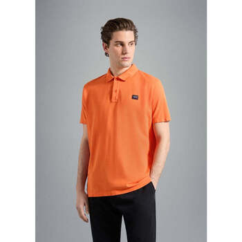Vêtements Homme T-shirts & Polos Paul & Shark Polo badge Paul & Shark orange en coton piqué Orange