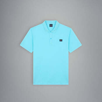 Vêtements Homme T-shirts & Polos Paul & Shark Polo badge Paul & Shark bleu en coton piqué Bleu