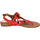 Chaussures Femme Sandales et Nu-pieds Café Noir EZ390 Rouge