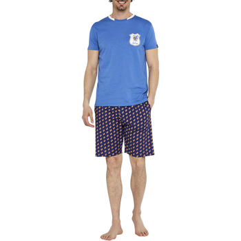 Vêtements Homme Pyjamas / Chemises de nuit Arthur Pyjama court coton Bleu