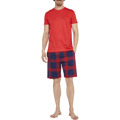 Vêtements Homme Pyjamas / Chemises de nuit Arthur Pyjama court coton Rouge