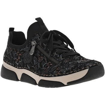 Chaussures Femme Baskets mode Rieker Sneakers Slip-on Noir