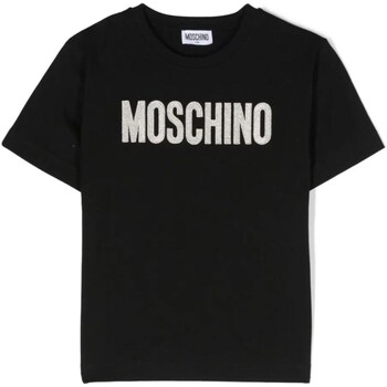Vêtements Fille T-shirts manches courtes Moschino HDM060LAA10 Noir