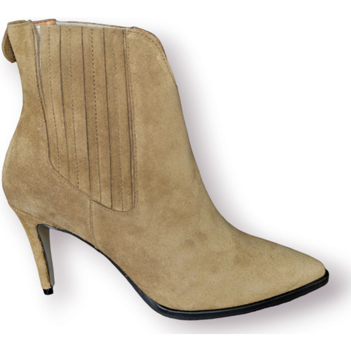 Chaussures Femme Bottines Maroli - Sandales 8590 Platine Marron