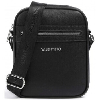 Sacs Homme Valentino logo-print lace insert hoodie Valentino Sacoche homme Valentino noir VBS5XQ20 - Unique Noir
