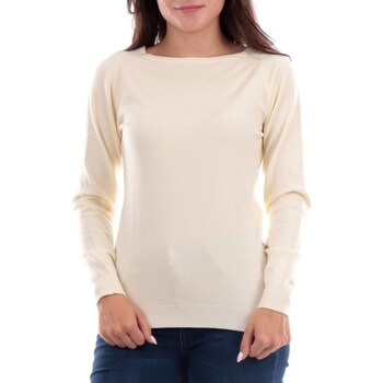 Vêtements Femme T-shirts manches longues Yes Zee M045-RU00 Blanc