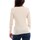 Vêtements Femme T-shirts manches longues Yes Zee M045-RU00 Blanc