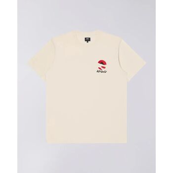 Vêtements Homme T-shirts Revere & Polos Edwin I032547.WHW.67 KAMIFUJI CHEST TS-WHISPER Blanc