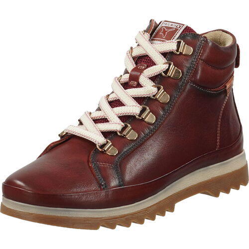 Chaussures Femme Boots Pikolinos Bottines Rouge