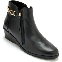 Chaussures Femme Boots Pediconfort Boots double zip semelle amovible Noir