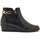 Chaussures Femme Boots Pediconfort Boots double zip semelle amovible Noir