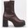 Chaussures Femme Bottines MTNG 53562 Marron