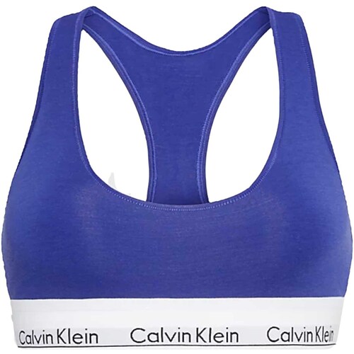 Vêtements Femme Brassières de sport BDS Calvin Klein Jeans Unlined Bralette Bleu