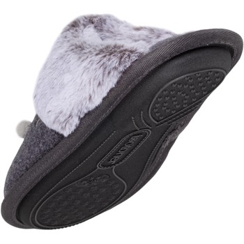 Isotoner Chaussons Mules chat fantaisie Gris