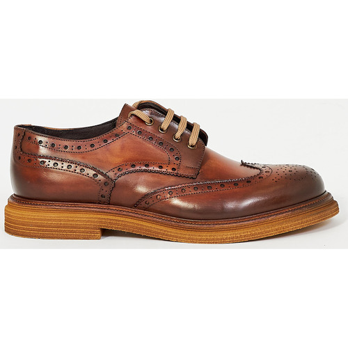 Chaussures Homme Lustres / suspensions et plafonniers Exton Chaussures à lacets  en cuir véritable Marron